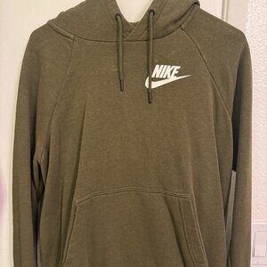 Nike Olive Green Pullover Hoodie